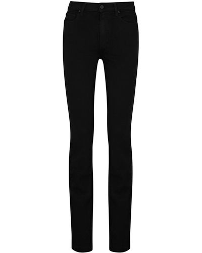 PAIGE Hoxton Transcend Slim-Leg Jeans - Black