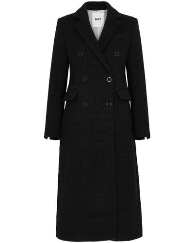 Day Birger et Mikkelsen Ana Bouclé Wool-blend Coat - Black