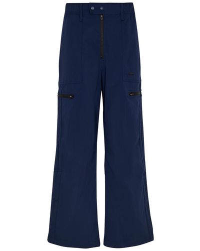 adidas X Wales Bonner Logo-embroidered Shell Cargo Trousers - Blue