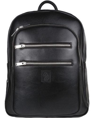 Luke 1977 Lux Trvlr Black Leather Backpack