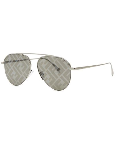 Fendi Travel Aviator-style Sunglasses - Metallic
