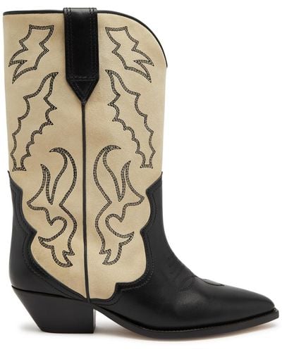 Isabel Marant Duerto 50 Suede Cowboy Boots - Multicolor