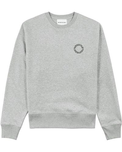MKI Miyuki-Zoku Circle Logo-print Cotton-blend Sweatshirt - Gray