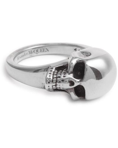 Alexander McQueen Skull Ring - Metallic