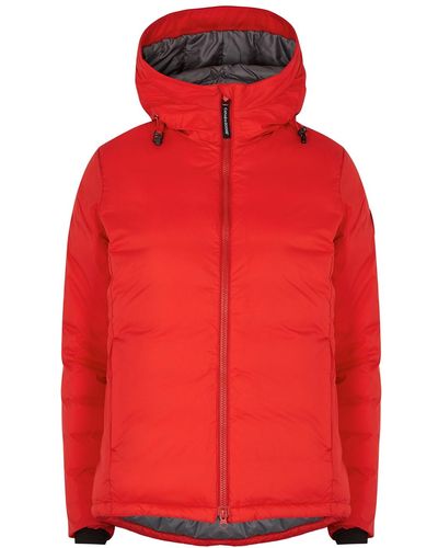 Canada Goose Camp Hoody Padded Ripstop Jacket - Red