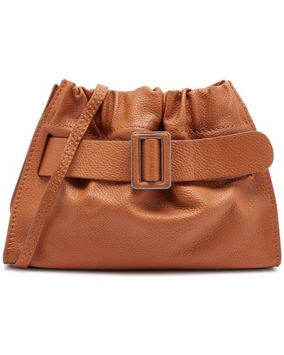 Boyy Scrunchy Leather Shoulder Bag - Brown