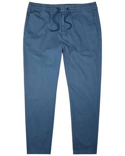 PS by Paul Smith Tapered-leg Stretch-cotton Chinos - Blue