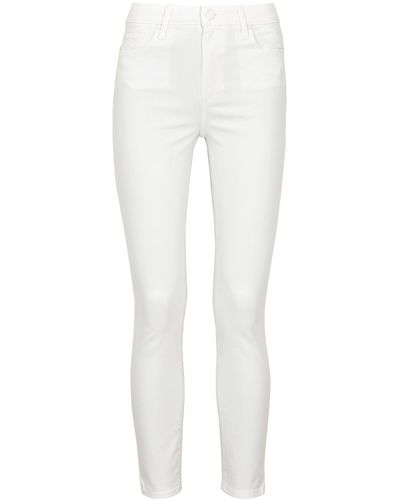 PAIGE Hoxton Crop Skinny Jeans - White