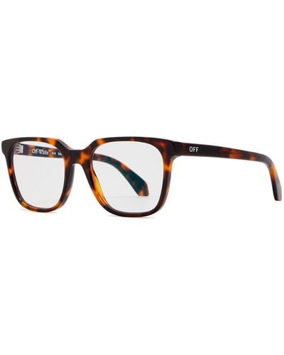 Off-White c/o Virgil Abloh Off- Style 38 Square-Frame Optical Glasses - Brown