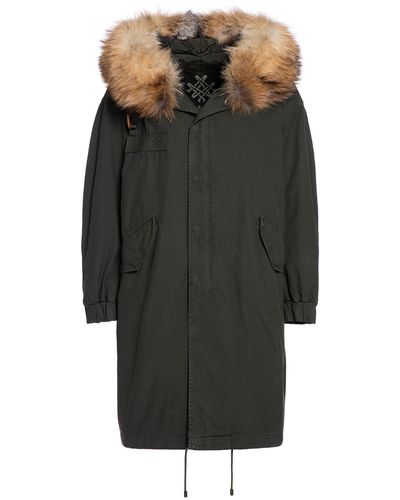 MR & MRS London Parka M51 For Woman With Fox Fur - Green