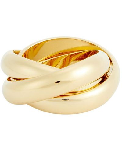 LIE STUDIO The Sofie 18kt -plated Ring - Metallic