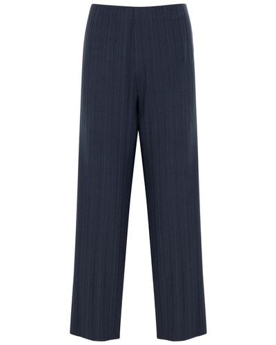 Eileen Fisher Ribbed Jersey Trousers - Blue