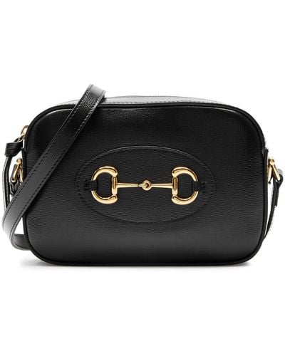 Gucci 1955 Horsebit Leather Camera Bag - Black
