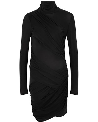 GAUGE81 Kores Ruched Jersey Mini Dress - Black