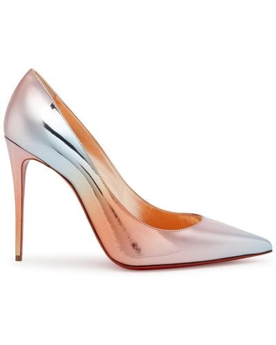 Christian Louboutin Kate 100 Dégradé Leather Court Shoes - Pink