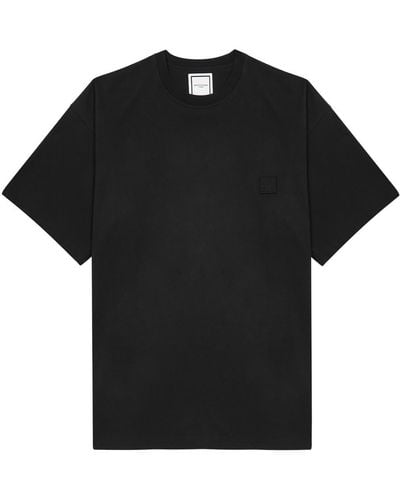 WOOYOUNGMI Logo Printed Cotton T-Shirt - Black