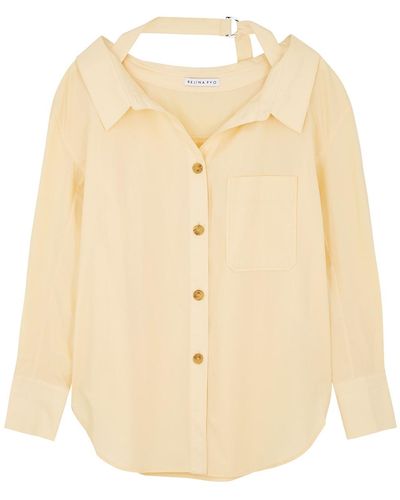 Rejina Pyo Rosa Yellow Cotton Shirt
