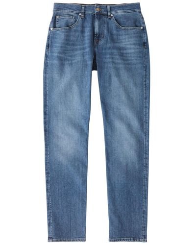 7 For All Mankind Slimmy Tapered Slim-Leg Jeans - Blue
