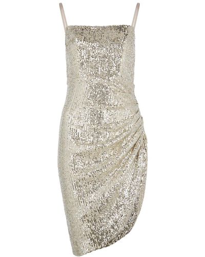 In the mood for love Osborne Sequin Mini Dress - Natural