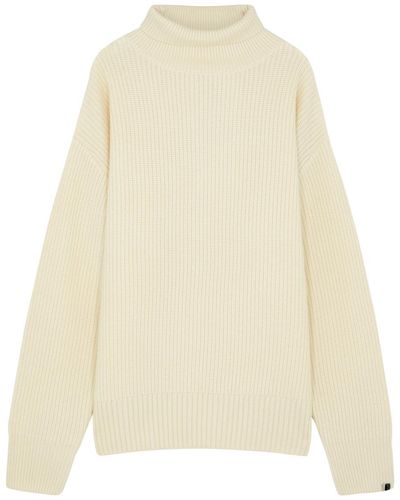 Extreme Cashmere N°317 Nisse Roll-neck Cashmere Sweater - Natural