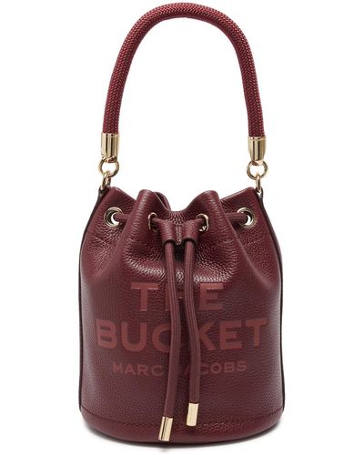 Marc Jacobs The Bucket Leather Bucket Bag - Red