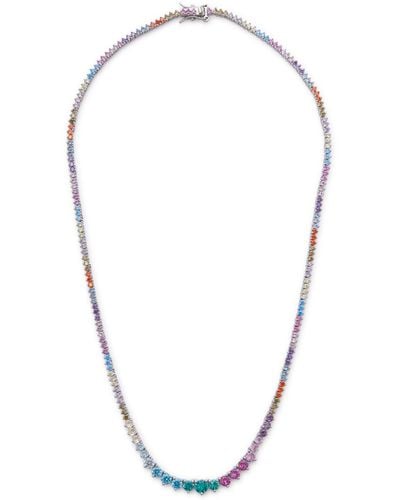 Fallon Candy Rivière Crystal-embellished Necklace - Metallic
