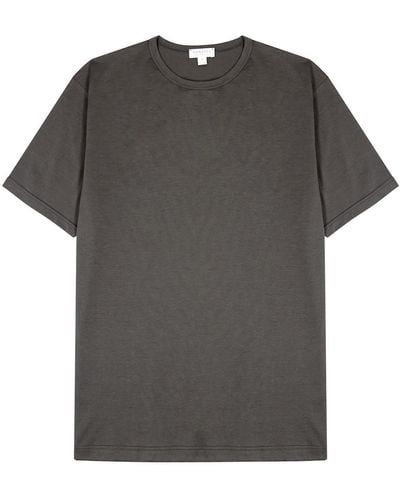 Sunspel Cotton T-Shirt - Grey