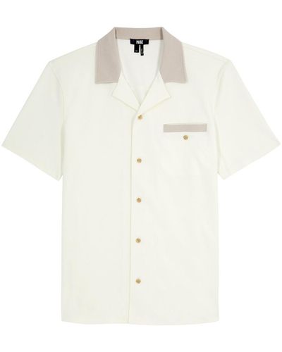 PAIGE Roan Stretch-Knit Shirt - White