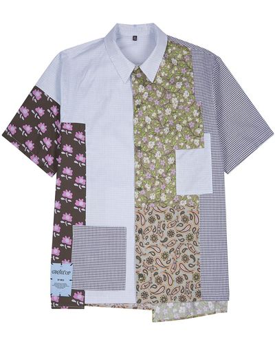 McQ Patchwork Printed Cotton Shirt - Multicolor