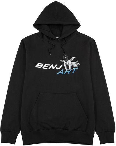 Benjart Cherub Hooded Cotton-blend Sweatshirt - Black