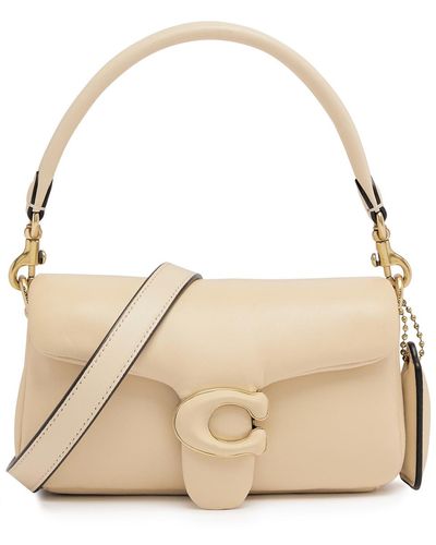 COACH Pillow Tabby 18 Leather Cross-body Bag - Natural