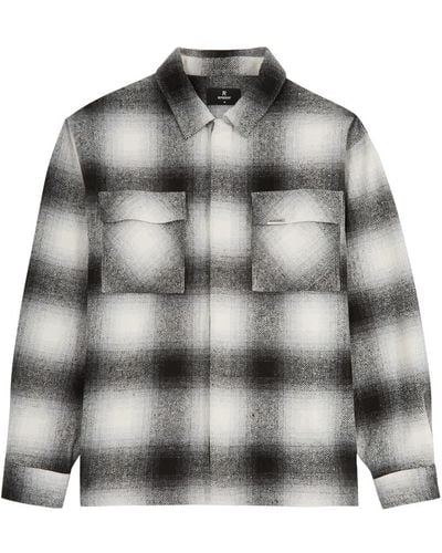 Represent Spirits Of Summer Checked Flannel Shirt - Grey
