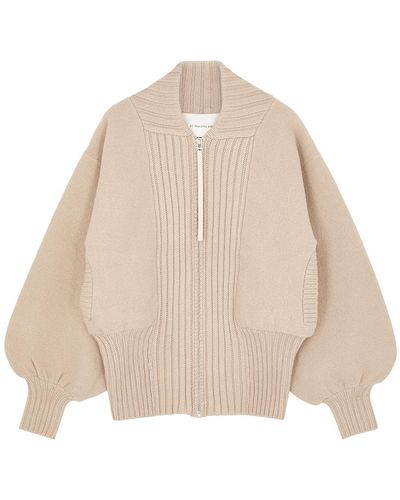 By Malene Birger Bivona Ribbed Wool Jacket - Natural
