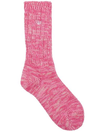 Desmond & Dempsey Really Warm Cotton-blend Socks - Pink