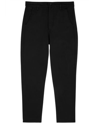 7 For All Mankind Travel Stretch-jersey Trousers - Black