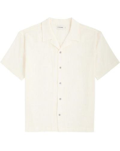 BOSS Paras Stretch-Cotton Polo Shirt - White