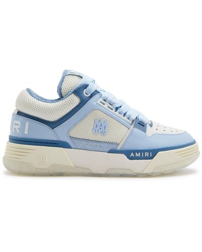 Amiri Ma-1 Paneled Leather Sneakers - Blue