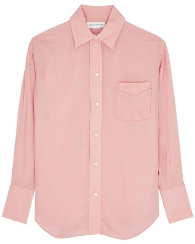 Victoria Beckham Crinkled Cady Shirt - Pink