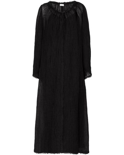 By Malene Birger Evilyn Textured Gauze Maxi Dress - Black