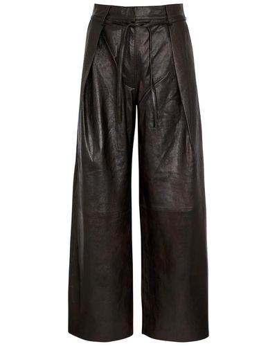 Day Birger et Mikkelsen Ricardo Coated Leather Pants - Black