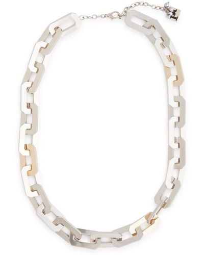 Rosantica Paloma Two-tone Chain Necklace - White