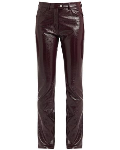 Courreges Reedition Vinyl Trousers - Red