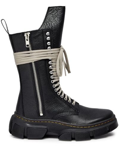 Rick Owens X Dr. Martens Jumbo Leather Boots - Black