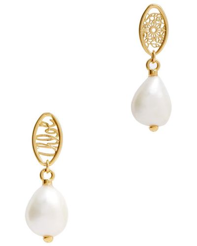 Chloé Darcey Pearl-embellished Drop Earrings - White