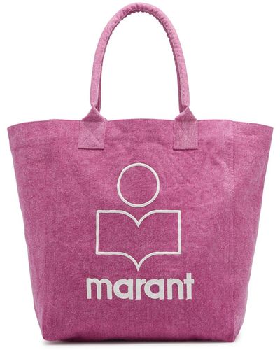 Isabel Marant Yenky Logo-embroidered Canvas Tote - Pink