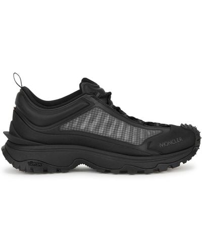 Moncler Trailgrip Paneled Mesh Sneakers - Black