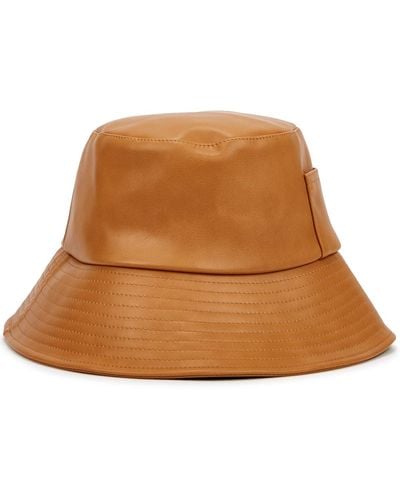 Lack of Color Wave Brown Vegan Leather Bucket Hat