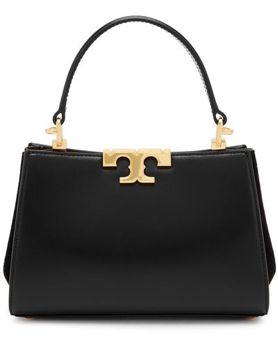 Tory Burch Eleanor Mini Leather Top Handle Bag - Black