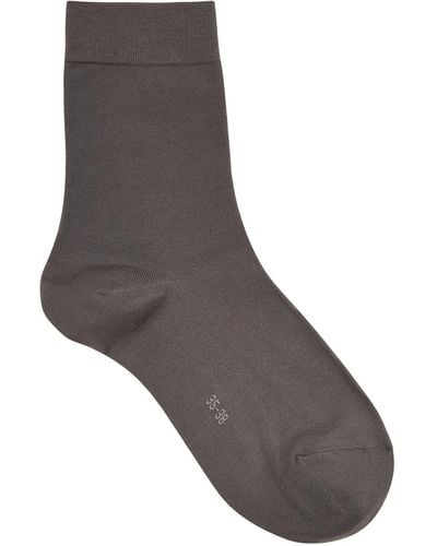 FALKE Cotton Touch Cotton-Blend Socks - Grey