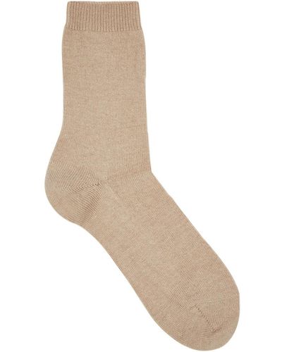 FALKE Cosy Wool-blend Socks - Natural